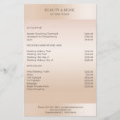 Moderne minimale Beige Hautfarbe Flyer (Vorne)