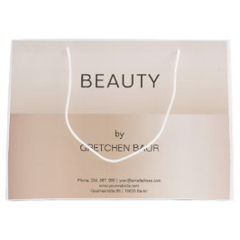 Moderne, minimale Beige Hautfarbe Große Geschenktüte