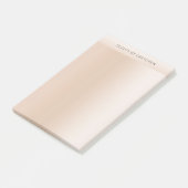 Moderne minimale Beige Hautfarbe Post-it Klebezettel (angewinkelt)