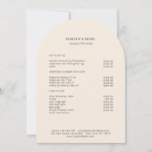 Moderne, minimale, beige, Salon-Preisliste Einladung (Vorderseite)