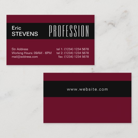 Moderne minimale berufliche Abdeckung des Visitenkarte (Vorne/Hinten)