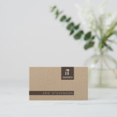 Moderne minimale berufliche Art machte Visitenkarte (Stehend Vorderseite)