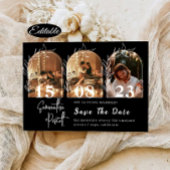 Moderne Minimale Bogenführung Save the Date FotoCo Einladung