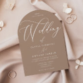 Moderne Minimale Bogenhochzeit Einladung