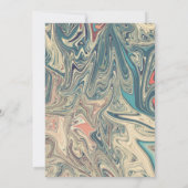 Moderne minimale Bohemische Abstrakte Hochzeit Einladung (Rückseite)