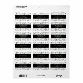 Moderne minimale botanische elegante Eukalyptus sc Adressaufkleber (Vorne)