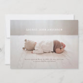 Moderne minimale chic typografie einfache Multi-Fo Ankündigung (Vorderseite)