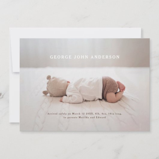 Moderne minimale chic typografie einfache Multi-Fo Ankündigung (Vorderseite)