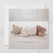 Moderne minimale chic typografie einfache Multi-Fo Ankündigung (Vorderseite)