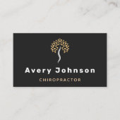 Moderne Minimale Chiropraktikerin Chiropraktische Visitenkarte (Vorderseite)