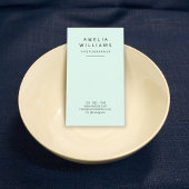 Moderne minimale Cool-Minze-Visitenkarte Visitenkarte