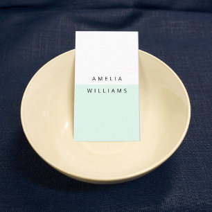 Moderne minimale Cool-Minze-Visitenkarte Visitenkarte