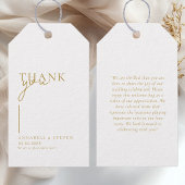 Moderne, minimale, "DANKE!" Hochzeit Geschenkanhänger
