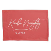 Moderne minimale einfache Typografie unschöne, sch Kissenbezug (Vorderseite-Links)