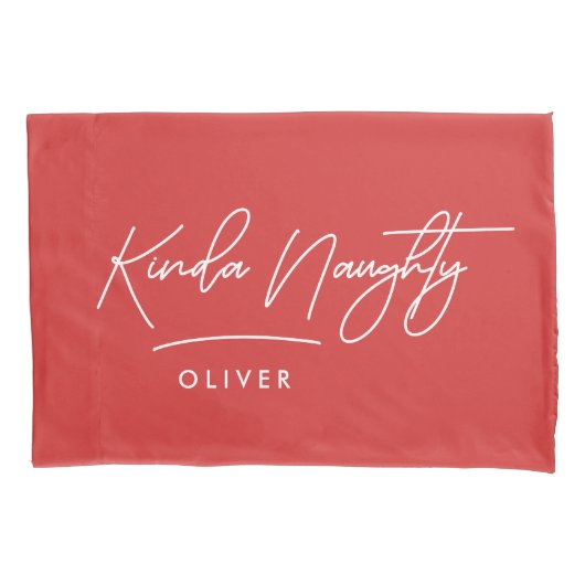 Moderne minimale einfache Typografie unschöne, sch Kissenbezug (Vorderseite-Links)