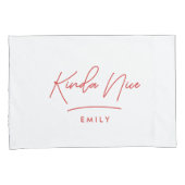 Moderne minimale einfache Typografie unschöne, sch Kissenbezug (Vorderseite-Rechts)