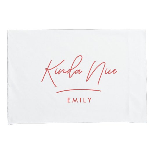 Moderne minimale einfache Typografie unschöne, sch Kissenbezug (Vorderseite-Rechts)