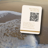 Moderne minimale Elegante Copper QR Code Hochzeit Begleitkarte