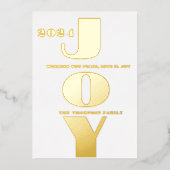 Moderne minimale Eleganz Folien Feiertagskarte (Vorderseite)