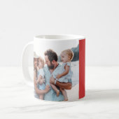 moderne minimale Familientypografie Foto Kaffeetasse (Vorderseite Links)