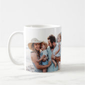 moderne minimale Familientypografie Foto Kaffeetasse (Links)
