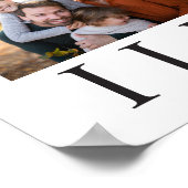 Moderne minimale Familientypografie Poster (Ecke)