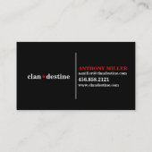 Moderne minimale Farben Visitenkarte (Rückseite)