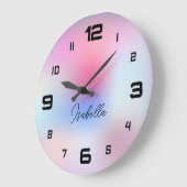 Moderne minimale Farbenfrohe Runduhr Große Wanduhr (Winkel)