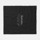 Moderne minimale Firmennamen und andere Informatio Fleecedecke (Vorderseite (Horizontal))