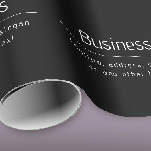 Moderne minimale Firmennamen und andere Informatio Geschenkpapier