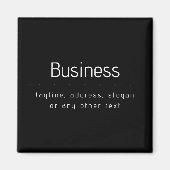 Moderne minimale Firmennamen und andere Informatio Magnet (Vorne)