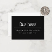 Moderne minimale Firmennamen und andere Informatio Mitteilungskarte (Vorderseite/Rückseite Beispiel)