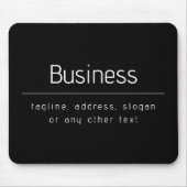 Moderne minimale Firmennamen und andere Informatio Mousepad (Vorne)