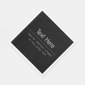 Moderne minimale Firmennamen und andere Informatio Serviette (Ecke)