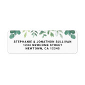 Moderne minimale Foliage-Rücksendeadresse (Vorne)