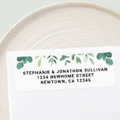 Moderne minimale Foliage-Rücksendeadresse