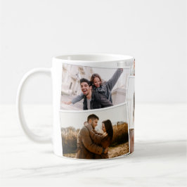 Moderne minimale Foto-Collage elegant Kaffeetasse