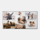 Moderne minimale Foto-Collage elegant Schreibtischunterlage (Vorderseite)