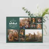 Moderne minimale Foto Collage Weihnachten elegant (Stehend Vorderseite)