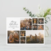 Moderne minimale Foto Collage Weihnachten elegant (Stehend Vorderseite)