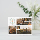 Moderne minimale Foto Collage Weihnachten elegant (Stehend Vorderseite)