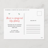 Moderne minimale Foto Collage Weihnachten elegant (Rückseite)