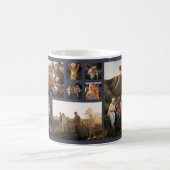 Moderne minimale Foto Collage Weihnachtsnachtsnach Kaffeetasse (Mittel)