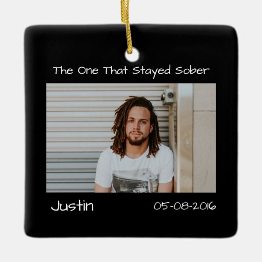 Moderne minimale Foto-Soberunterstützung Keramikornament (Vorderseite)