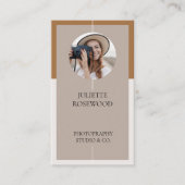 Moderne Minimale Fotografie Professionell Visitenkarte (Vorderseite)