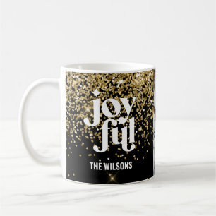 Moderne minimale freudige Typografie Foto Urlaub Kaffeetasse