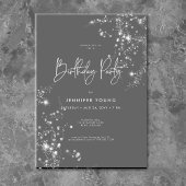 Moderne minimale Geburtstagsparenz transparent Pergament Einladungen