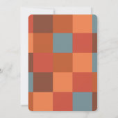 Moderne minimale gelassen Party fett grafisch Einladung (Rückseite)