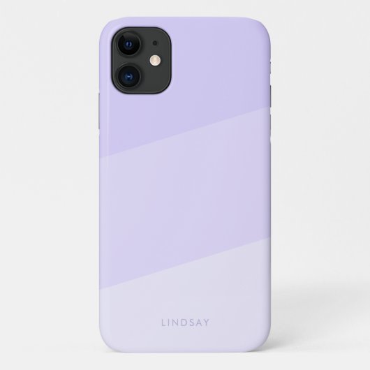 Moderne minimale geometrische Gradienten violett Case-Mate iPhone Hülle (Rückseite)