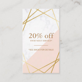 Moderne minimale geometrische visitenkarte